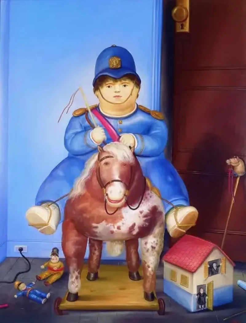 Rememoro un poema en homenaje a Botero y su Pedrito