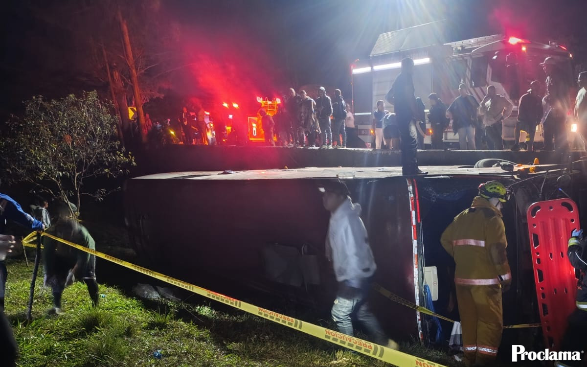 Accidente de bus en Timbío deja cuatro muertos y 28 heridos