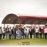 Entrega de cubiertas deportivas en Páez, Cauca, para comunidades indígenas de Vitoncó, Ricaurte, Cohetando y Ukwe Kiwe.