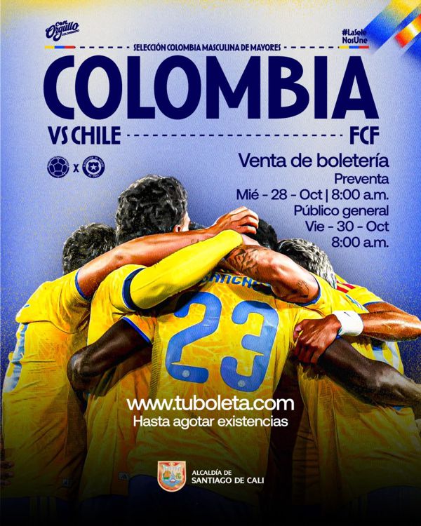 Colombia vs. Chile en Cali ya tiene precios de boletería