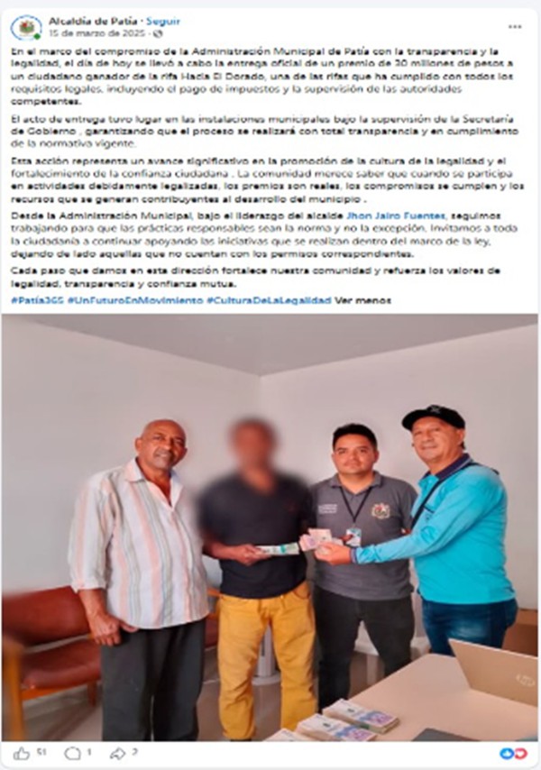 Contraloría detecta $109 millones sin recaudar en Patía Contraloría detecta $109 millones sin recaudar en Patía