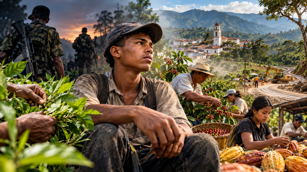 Joven campesino del Cauca frente a oportunidades de empleo rural y desafios del posconflicto