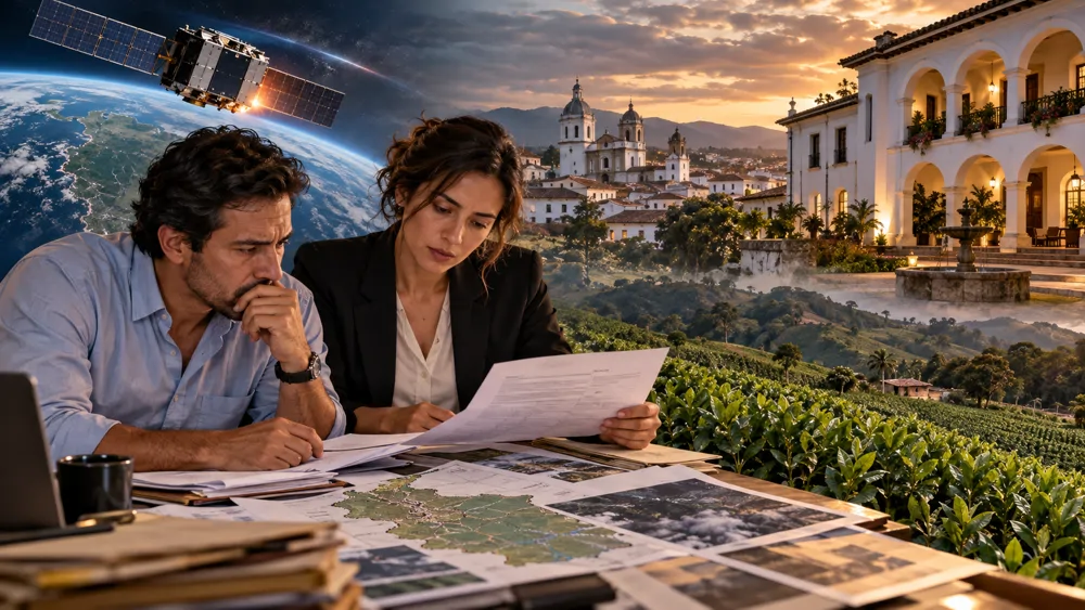 Satélite, siembras, el hotel Satélite, siembras, el hotel