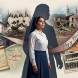 Collage conmemorativo de los 75 años del Colegio Nuestra Señora del Carmen en Popayan mostrando su historia desde 1951 la arquitectura colonial el terremoto de 1983 y su impacto educativo