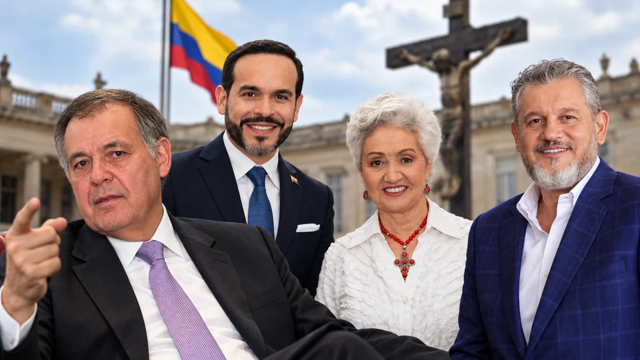 Alejandro Ordoñez Abelardo de la Espriella Ilva Myriam Hoyos y Carlos Suaez en composicion editorial