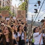 Protesta por vivienda en España y retiro de tenis en Cali