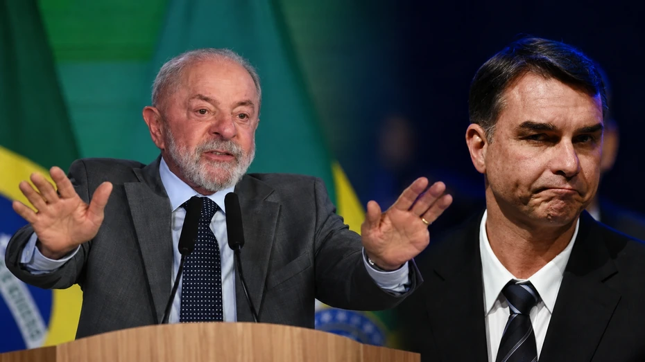 Lula da Silva y Bolsonaro en composición editorial sobre la confrontación política en Brasil
