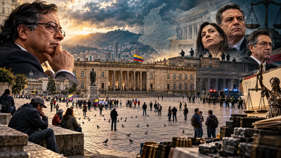lustracion editorial sobre manifestaciones politicas instituciones y justicia en la Plaza de Bolívar de Bogota