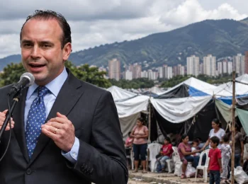 Alejandro Eder en recreacion editorial sobre las criticas a su gestion como alcalde de Cali